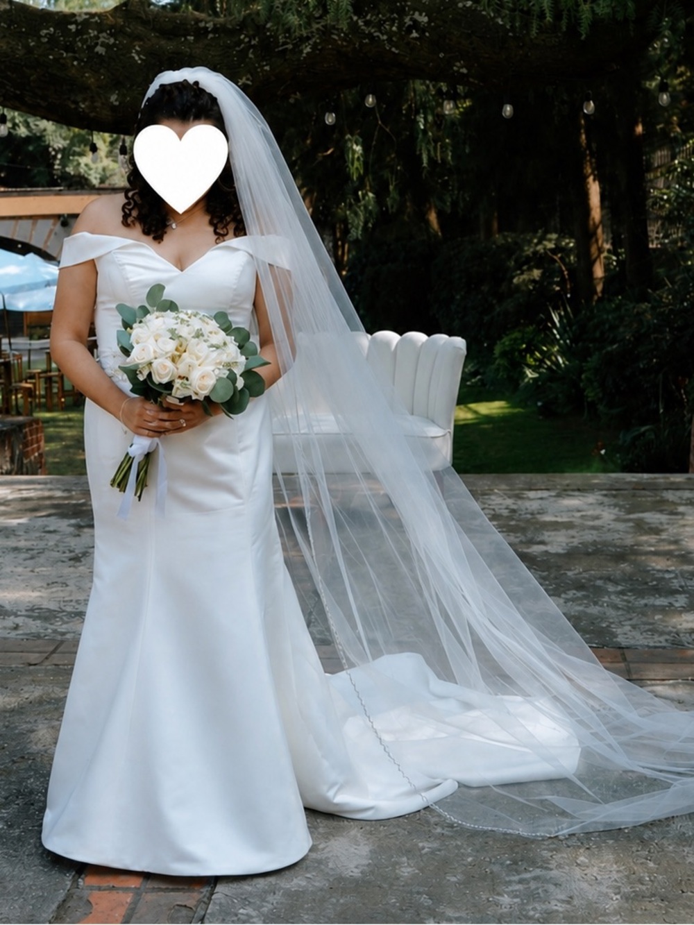 Ivory Satin Dress with Beaded Waist Detail